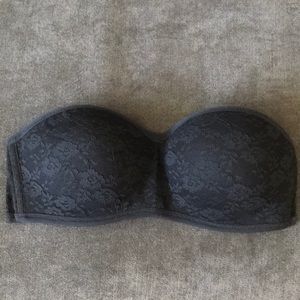 PINK Black Lacey bandeau